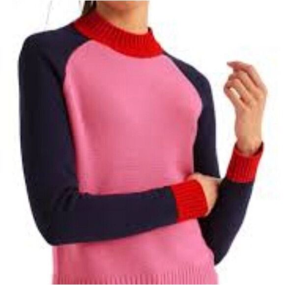 Boden Flora Sweater Wool Cashmere Blend Color Block Preppy Academia Comfy Cozy M - Picture 3 of 9